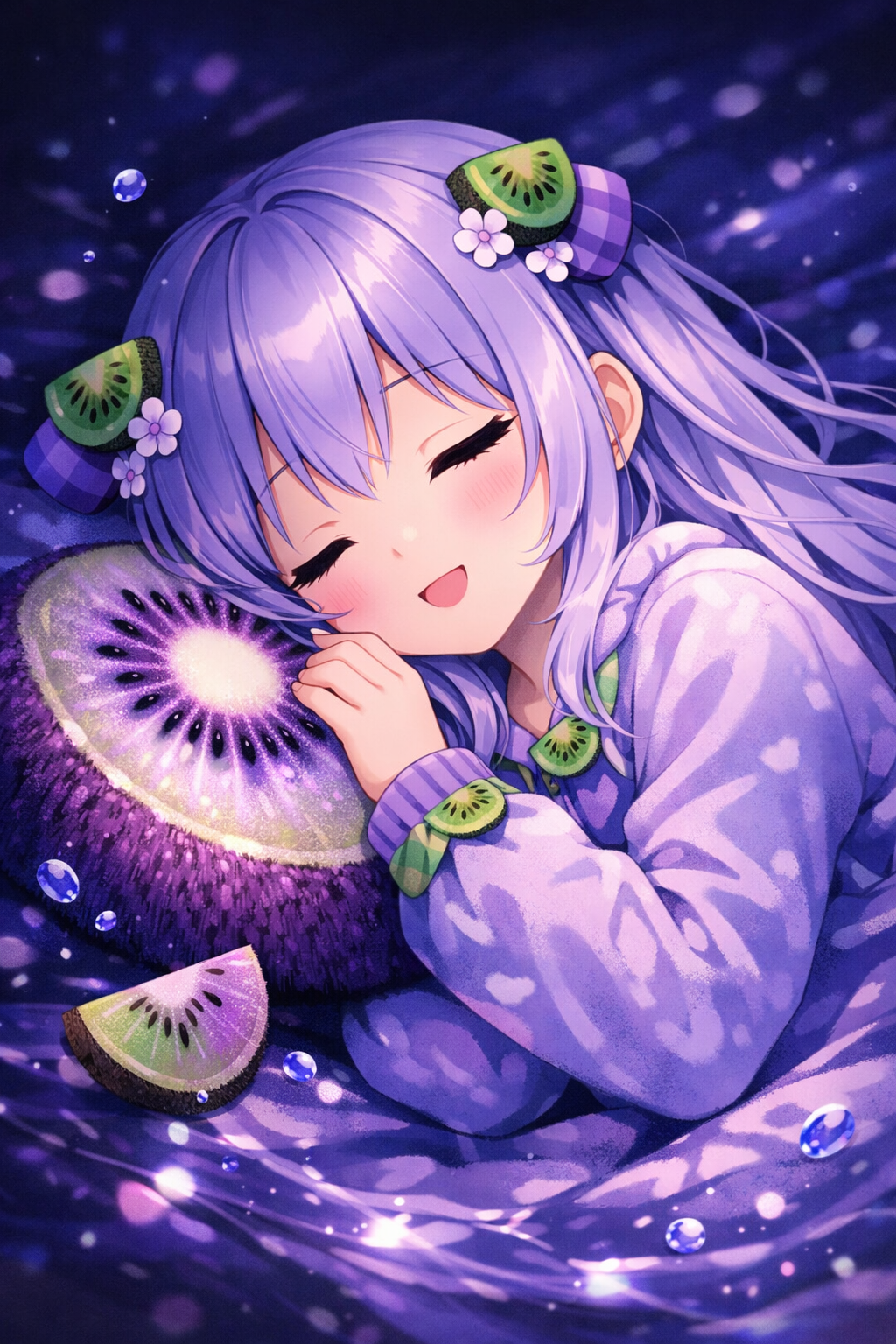 Anime Girl Sleep Dark Portrait 2
